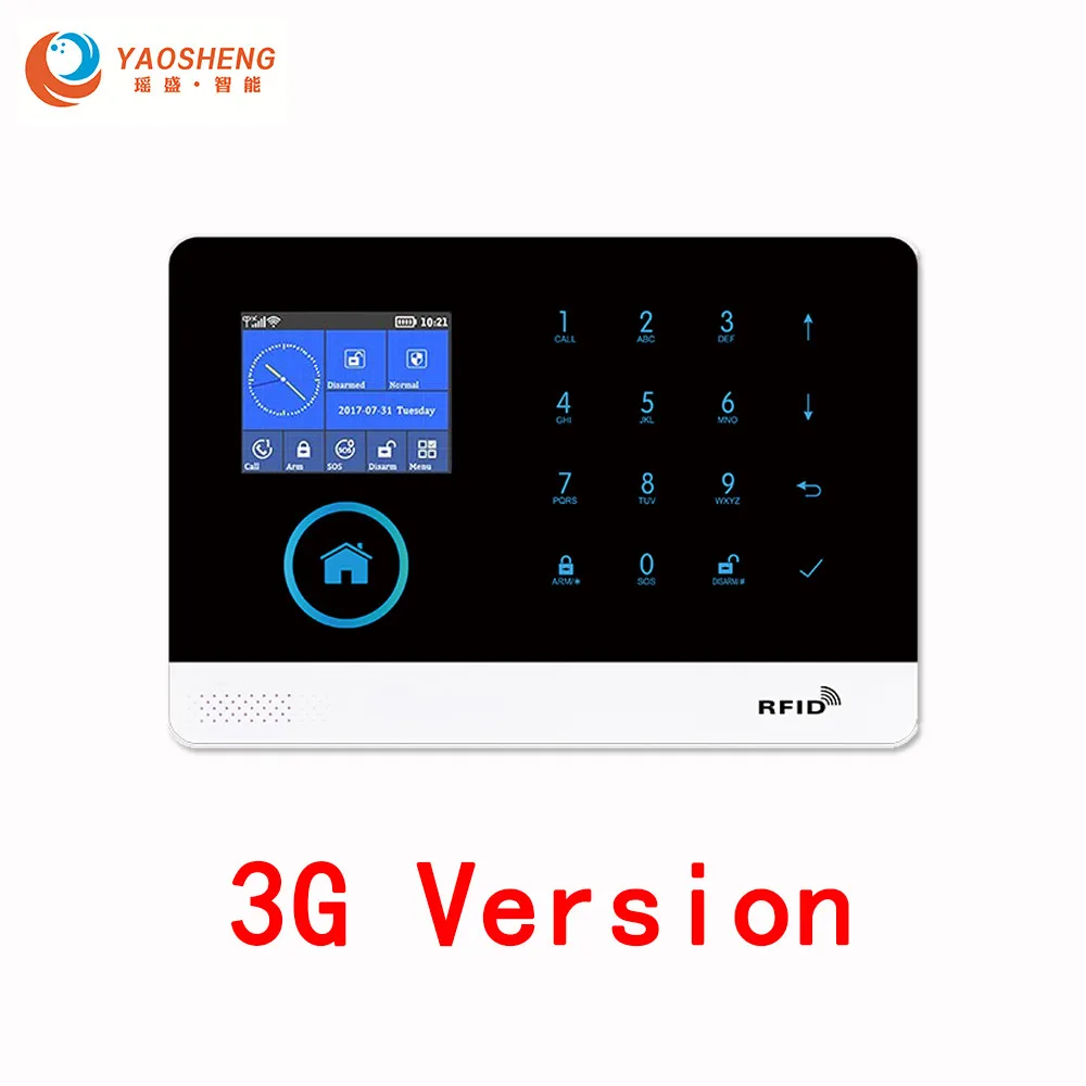 3G PG-103 Беспроводной Wi-Fi и GSM домашняя/Бизнес охранная противопожарная охранная сигнализация для iOS и Android APP - Цвет: 3G