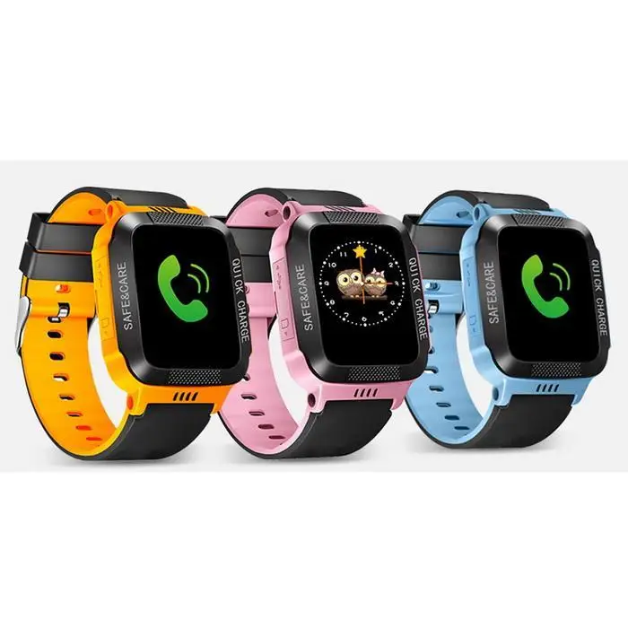 Детские часы для телефона HD цветной экран сенсорное управление умные