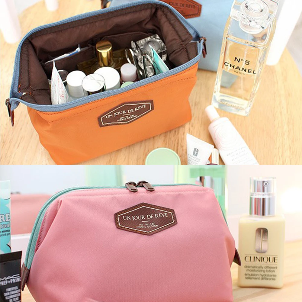 

1Pcs Zipper New Women Makeup bag Cosmetic bag Case Make Up Organizer Toiletry Storage Travel Handbag Wash pouch Beauty Case