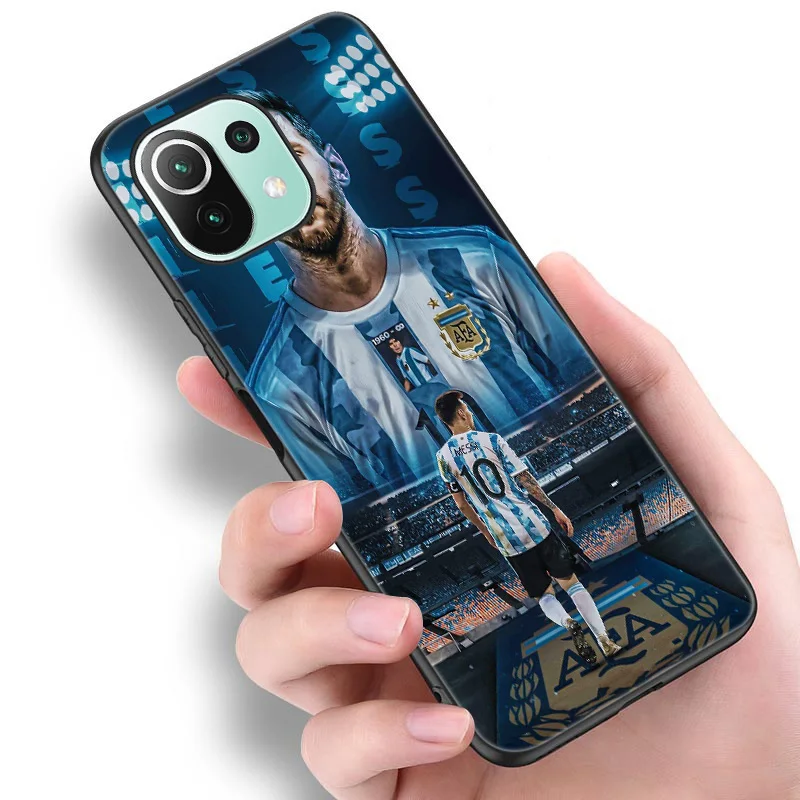football star player phone case for xiaomi mi poco x3 nfc f3 gt m3 11i 11 ultra 10t pro a2 11 lite redmi k40 k20 7a black cover free global shipping