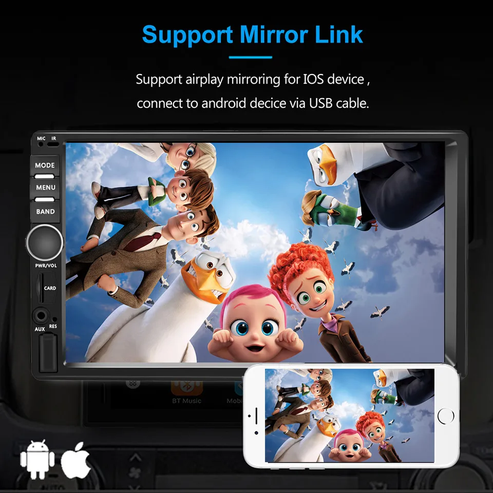 Автомобильный радиоприемник 2 ГБ + 32 android 9 0 мультимедийный универсальный GPS WIFI RDS FM