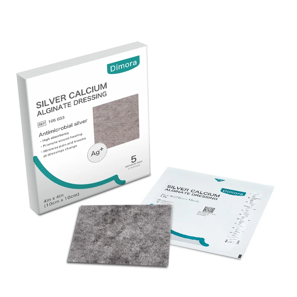 

Winner Dimora Ag Silver Calcium Alginate Wound Dressing Pads, Highly Absorbent Non-Stick Sterile Gauze Wound alginato dressing