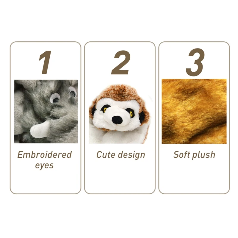 

5Pcs Cute Plush Pet Toys Pet Dog Cat Plush Squeak Sound Dog Toys Funny Polar Durability Chew Toy Suitable For All Pets
