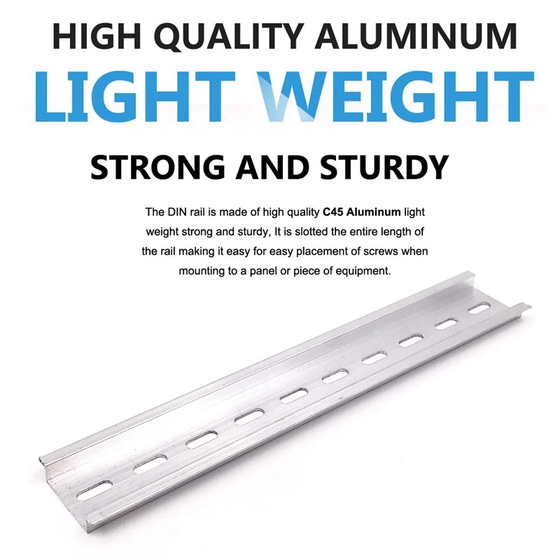 

DIN Rail Terminal Blocks Kit Terminal+Ground Blocks+Aluminum Rail+End Brackets+End Covers+Jumpers Kits