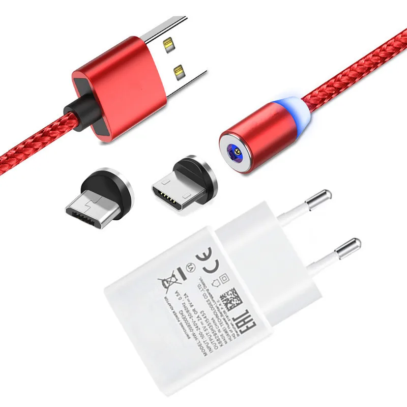 Магнитный зарядный кабель Micro USB для Samsung galaxy A10 Honor 6C Pro 7A 8X Realme 3 зарядное