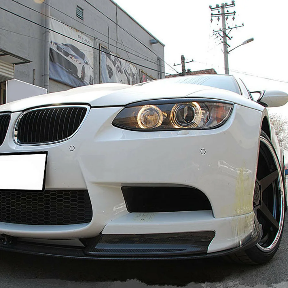 Для BMW E92 E93 & M3 2006 2013 черная фара век Крышка для глаз брови 2 шт|Хромирование| |