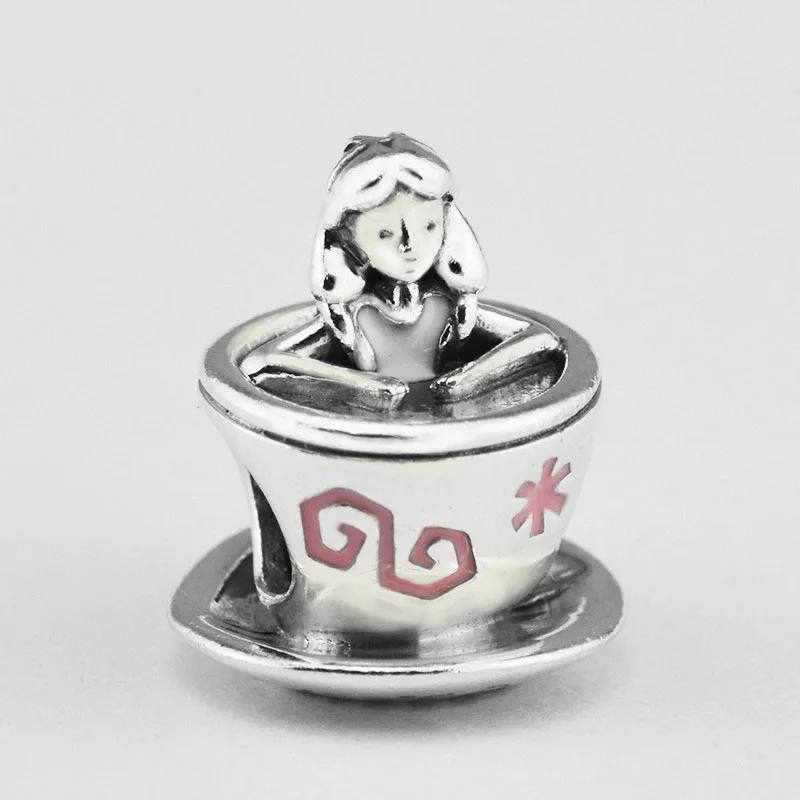 Девушка 2020 Teacup бусины для серебра 925 оригинальные амулеты Браслеты женщин DIY