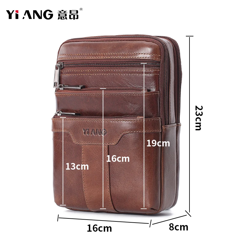 Сумка на плечо для мужчин мессенджер с несколькими карманами модная винтажная