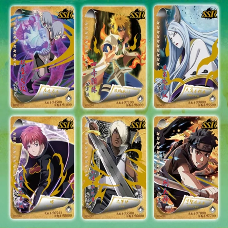Narutoed-Cartas de papel de cartas para ni&ntilde;os, juego de cartas de un juego, perif&eacute;rico de anim&eacute;, colecci&oacute;n de personajes, regalo para chico-3