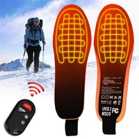 usb heated shoe insoles with remote control 3 7v 2100ma feet warm sock pad mat electrically heating insoles electric heater pads