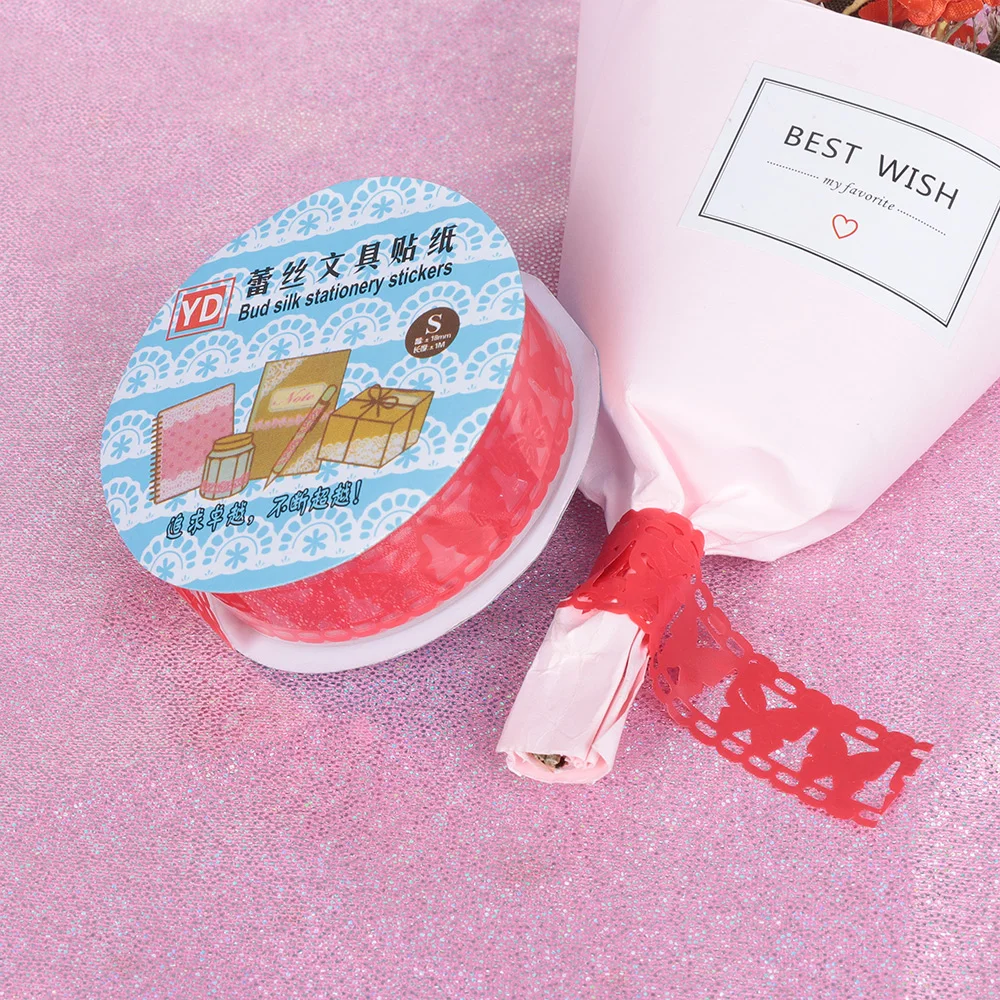 1 рулон Красочные цветы маскирующая самоклеящаяся лента украшение для альбома