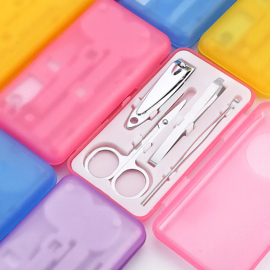 Набор многофункциональных кусачек для ногтей 4 шт./компл. кусачки из нержавеющей