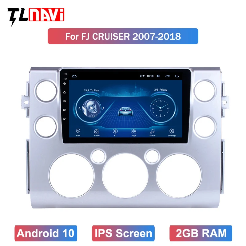 IPS 2.5D экран GPS головное устройство мультимедийный плеер для 2007 2008 Toyota FJ CRUISER Android 10