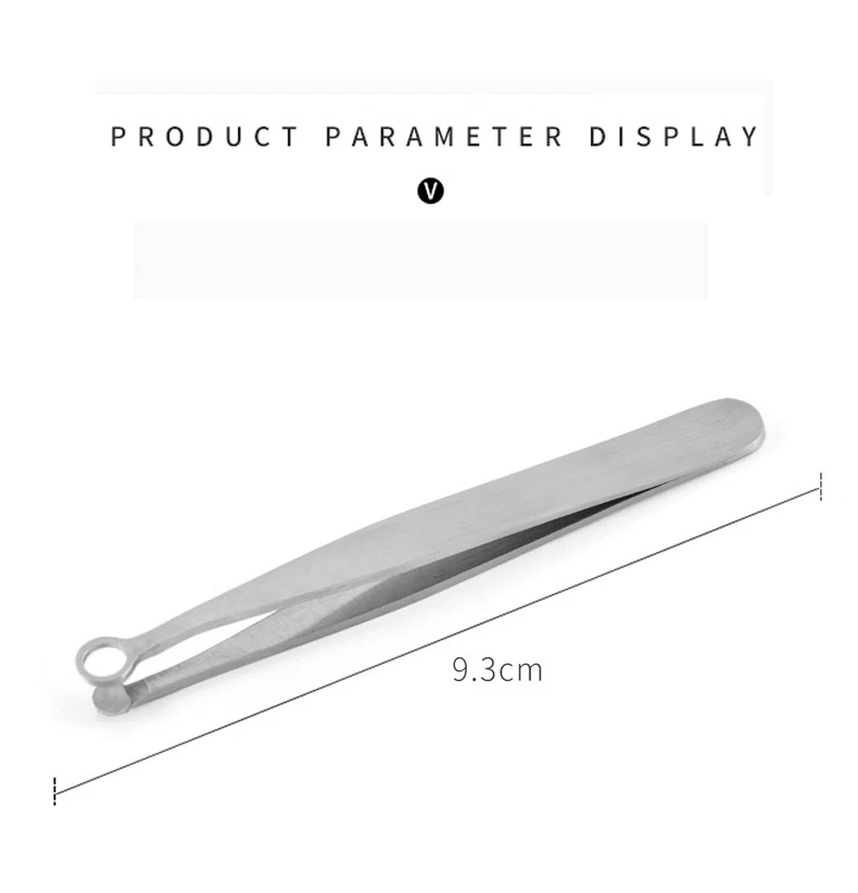 

Eyebrow Tweezer, Stainless Steel Nose Hair Trimming Tweezers Round Tip Daily Beauty Tools for Nose Hair Removal, Eyebrow Trimmer