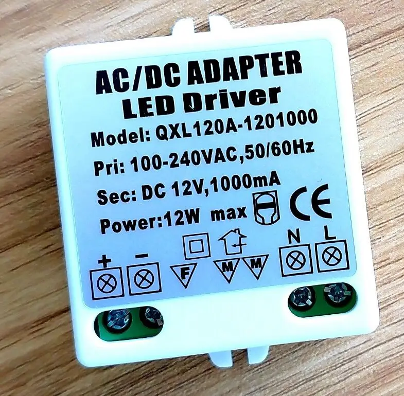 Светодиодный мини светильник 12W адаптер DC12V|Трансформаторы систем освещения| |