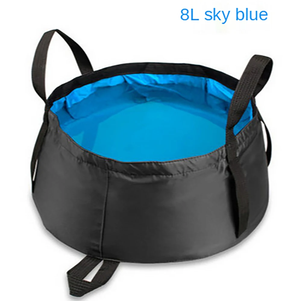 

Outdoor portable folding basin washbasin washbasin folding basin portable water bucket Outdoor camping bucket