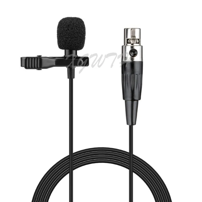Петличный микрофон с отворотом 4-контактный мини XLR кардиоидный конденсаторный