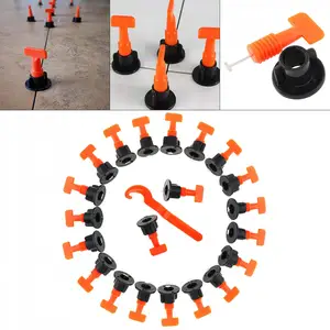 50 шт.лот многоразовый выравниватель плитки, настенная плитка, артефакты, фиксатор с Т-образной иглой и гаечным ключом для разглаживания и выравнивания