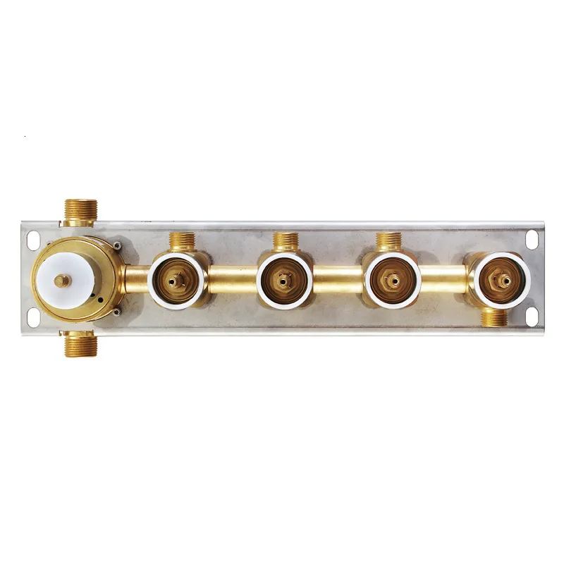 Делюкс душевая игра три функции SUS304 головка на крыше кран горячей и холодной воды