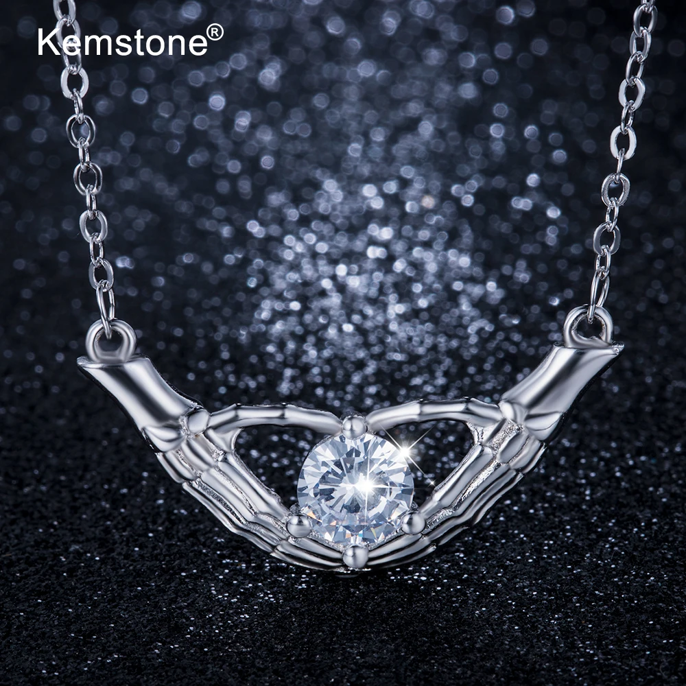 Kemstone хип-хоп AAA CZ ожерелье Подвески Череп неосновные женские аксессуары |