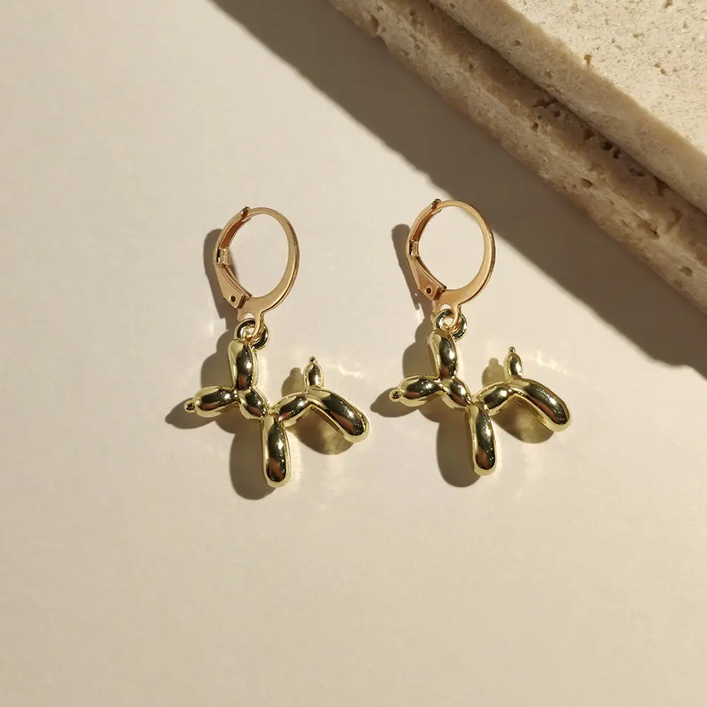 Висячие серьги в Корейском стиле для женщин милые ювелирные украшения золотого