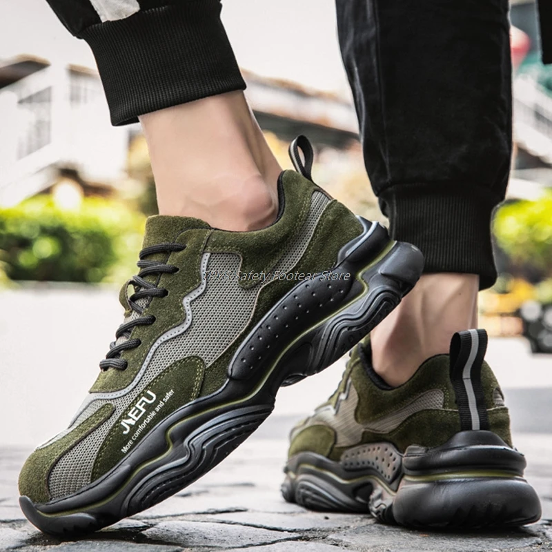 

Men's Sneakers Safety Shoes Men's Boots Breathable Working Shoe For Men Insulated Boots Lightweight Casual Shoes New Footwear