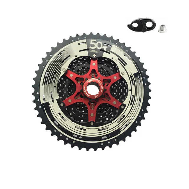 12s Black w.Hook Sunracing MTB велосипед 11 скоростей CSMX80 12 Скоростей CSMZ90 велосипедный кассета маховик 11-50 т совместим с Shimano/SRAM - Цвет: 12s Black w.Hook