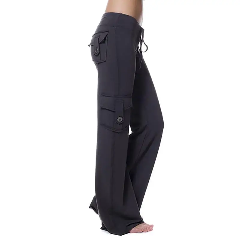 

Plus Size Strong Elastic Wide Leg Women Soft Joggers Sports Drawstring Sweatpants 4XL Cargo Pants Trousers Female Streetwear Pop