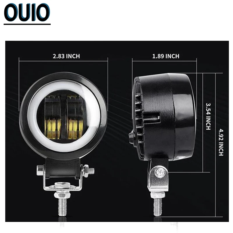 20 Вт 3 "Мотоцикл головной светильник светодиодный рабочий 12В Автомобильный бар