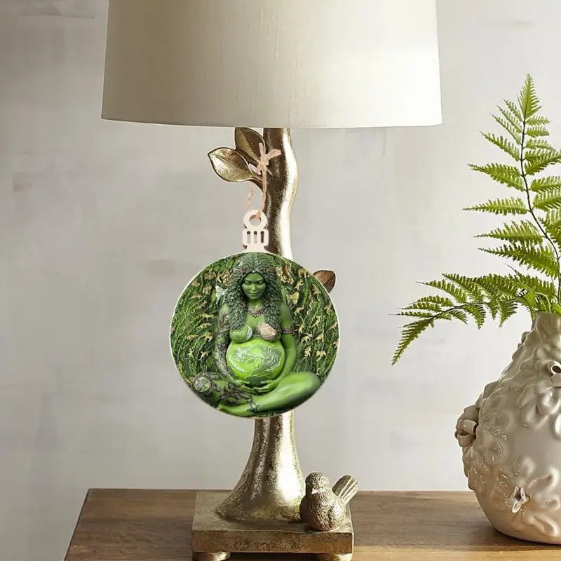 Горячая Распродажа деревянная бирка Gaia для матери и земли домашний декор