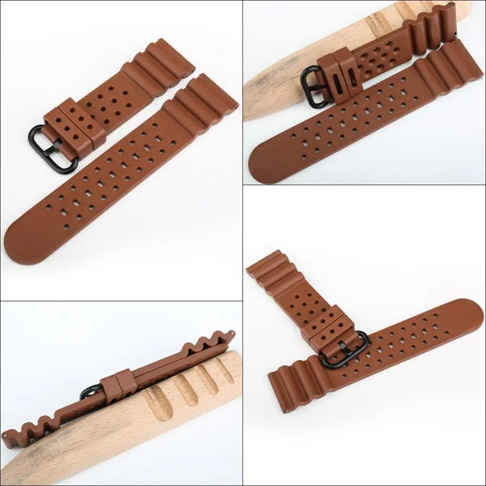 Premium Rubber Watch Strap Quick Release 20mm 22mm 24mm Watchbands New Soft Breathable Sports Band For Seiko Dive Watch Bracelet