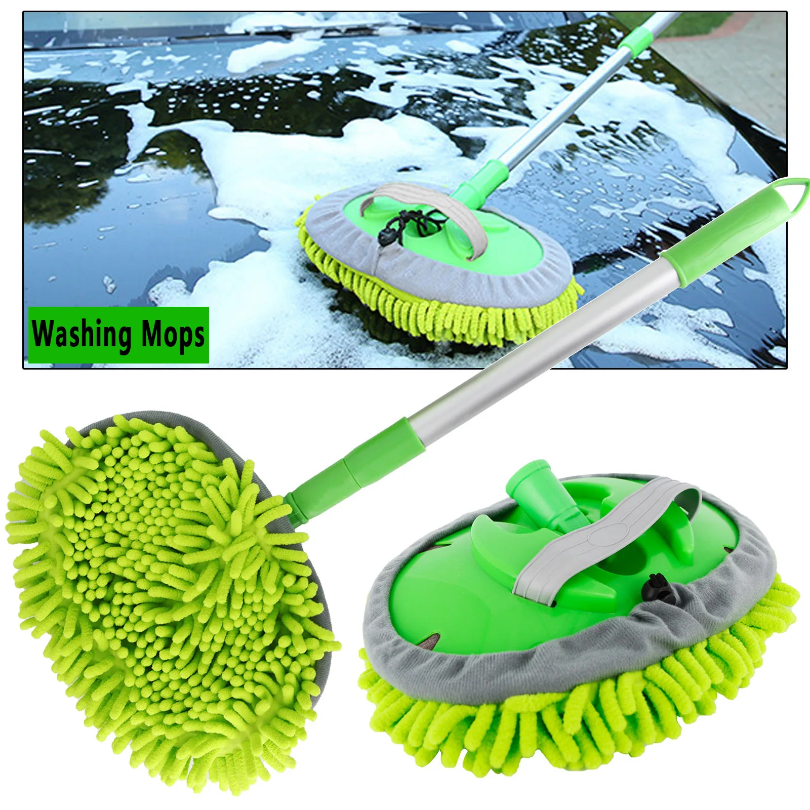 Швабры для мытья автомобиля чистящее полотенце с регулируемой ручкой мягкая