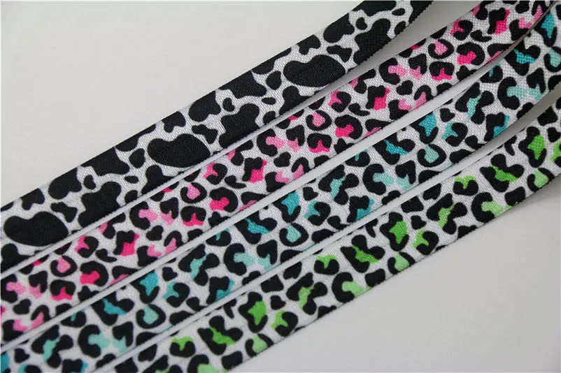 DHK 5/8 'Ƌ ярдов джунгли корова с леопардовым принтом Сложите эластичный враг