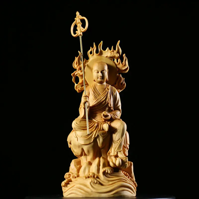 

JP155ca -15 CM High Hand Carved Boxwood Carving Figurine - Buddha Monk