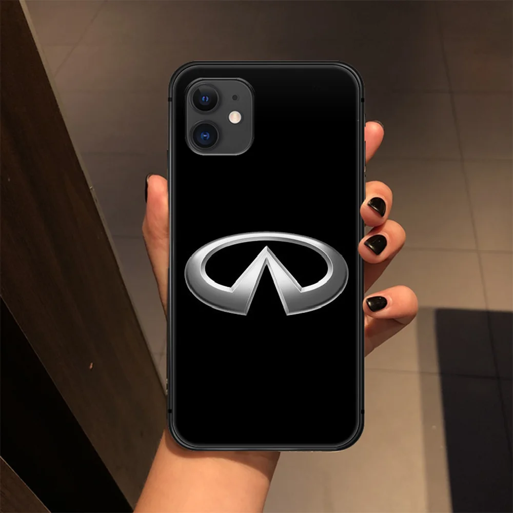 

Luxury car INFINITI logo Phone Case Cover Hull For iphone 5 5s se 2020 6 6s 7 8 12 mini plus X XS XR 11 PRO MAX black Cover Tpu