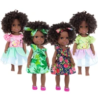 african black baby 35cm exploding head rebirth baby child comfort change toy polyvinyl chloride doll