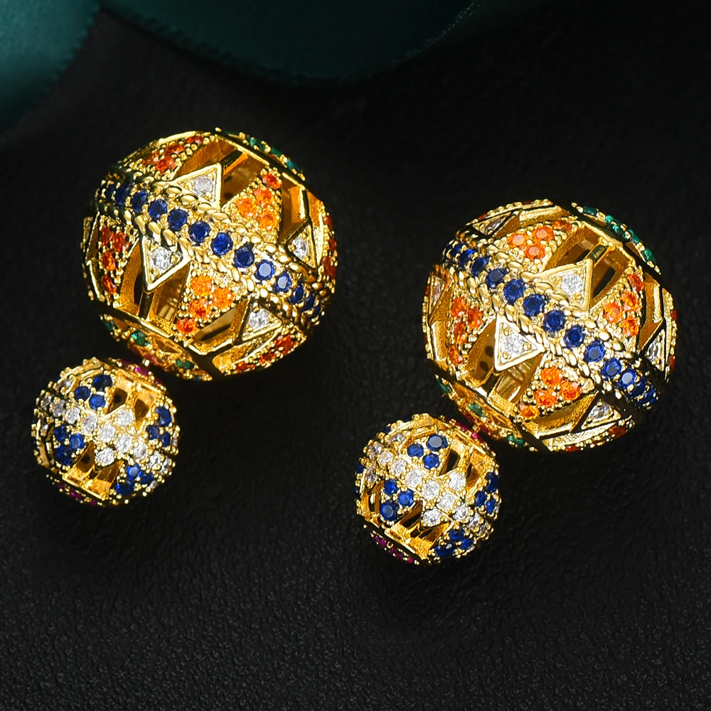 Женские винтажные полые серьги GODKI роскошные с фианитами для свадебной вечеринки
