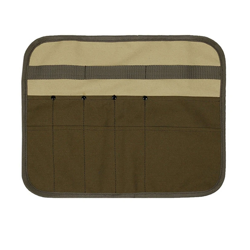 

Waterproof Tableware Storage Bag 12A Double Canvas Outdoor Camping BBQ Tableware Storage Bag