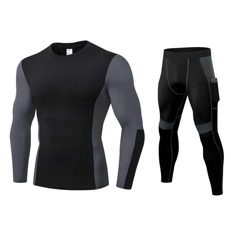 Мужское термобелье Fanceey компрессионные комплекты быстросохнущее Мужская одежда