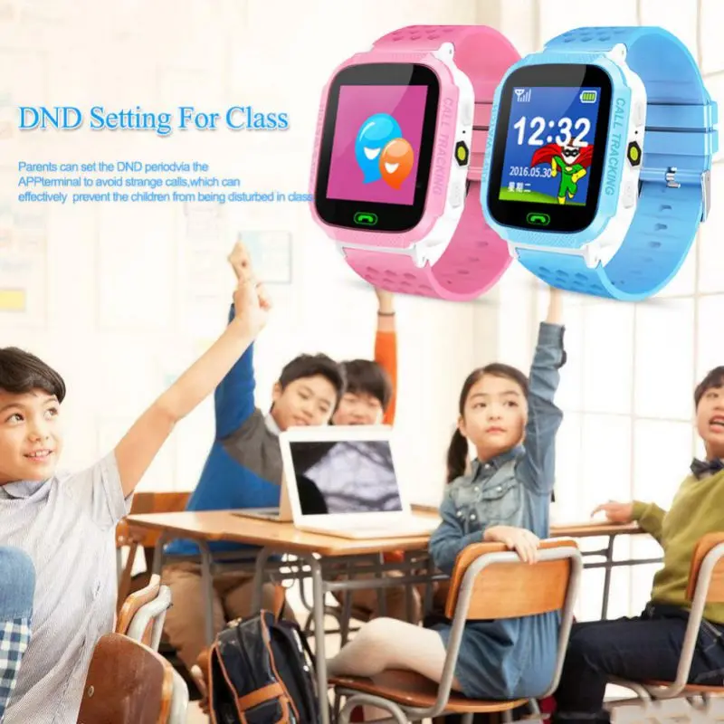 new children smart watch lbs location soft strap wristwatch wearable device free global shipping