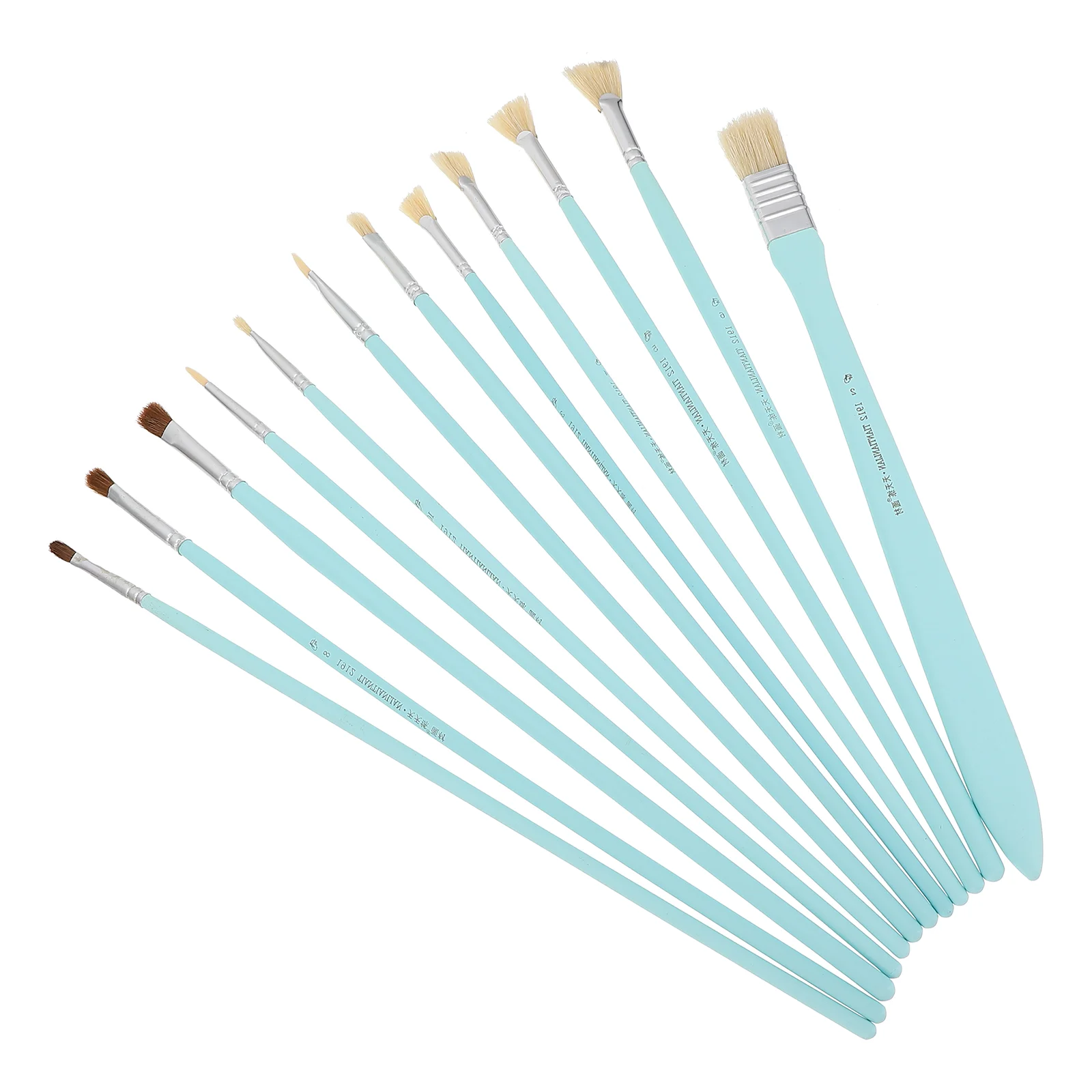

12 Pcs Practical Painting Brushes Artist Drawing Brushes Watercolor Painting Brush