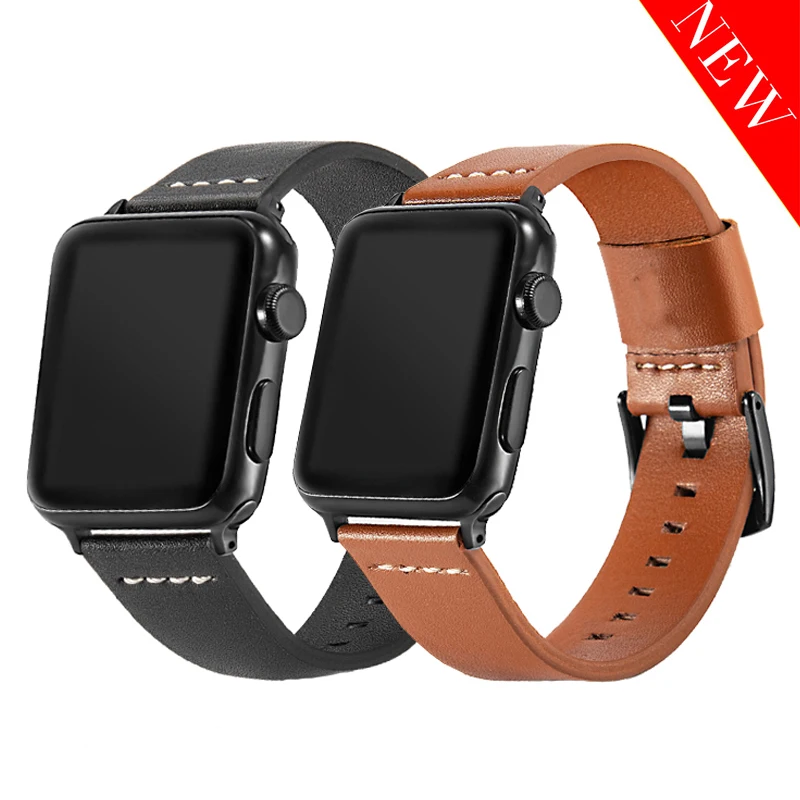 

Suitable for Apple Watch 1/2/3/4/5 generation 38MM 40MM 42MM 44MM Apple Watch calfskin hand-stitched strap