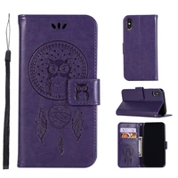 for iphone 12 13 11 pro xs max x xr owl 3d emboss book patterned leather flip case for iphone 6 6s 7 8 plus 5 5s se 2020 cover
