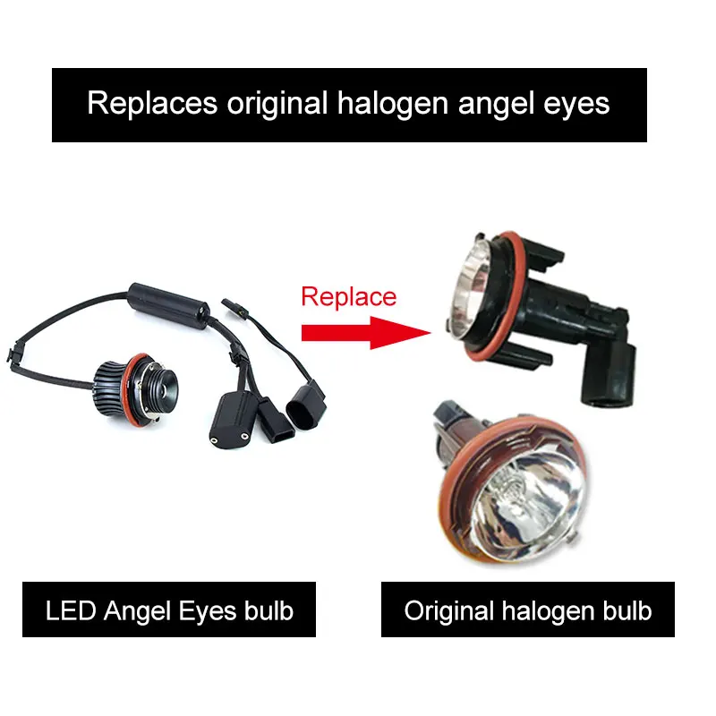 2X без ошибок чипы T6 светодиодные лампы Angel Eye для габаритных огней BMW E39 E53 E60 E61 E63 E64