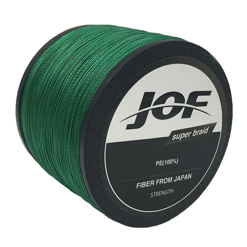 Jof бренд 1000 м 4 нити 4lb-150lb плетеная рыболовная леска PE прочный многонитный для
