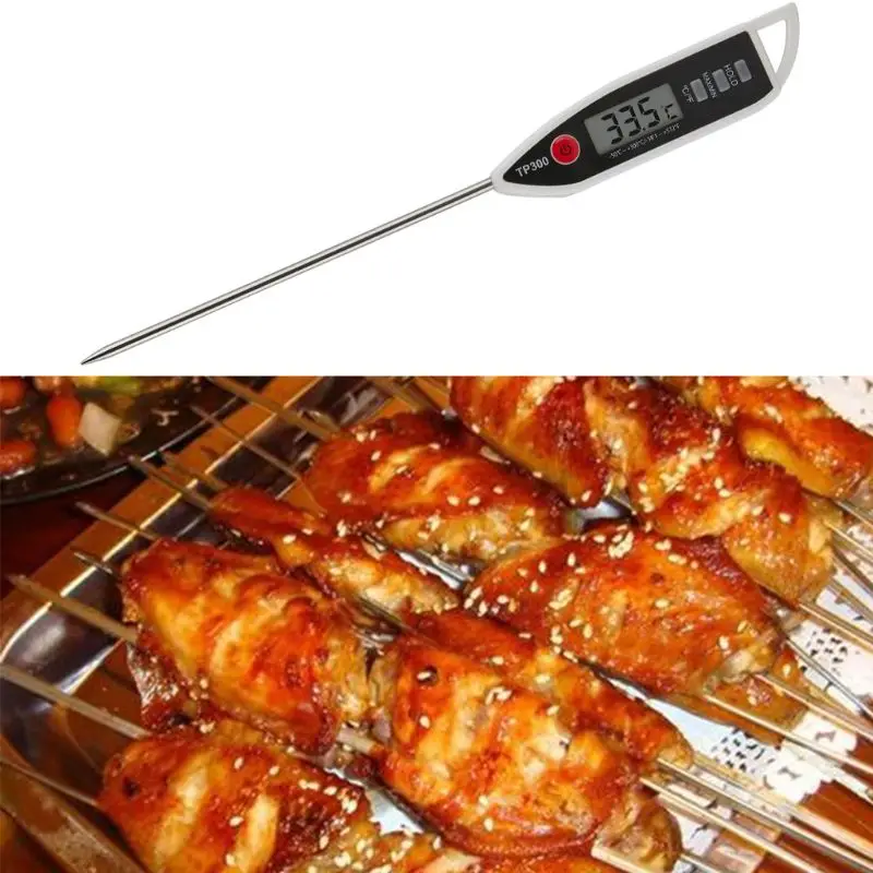Цифровой кухонный термометр для мяса еды готовки молока воды конфет зонд духовки