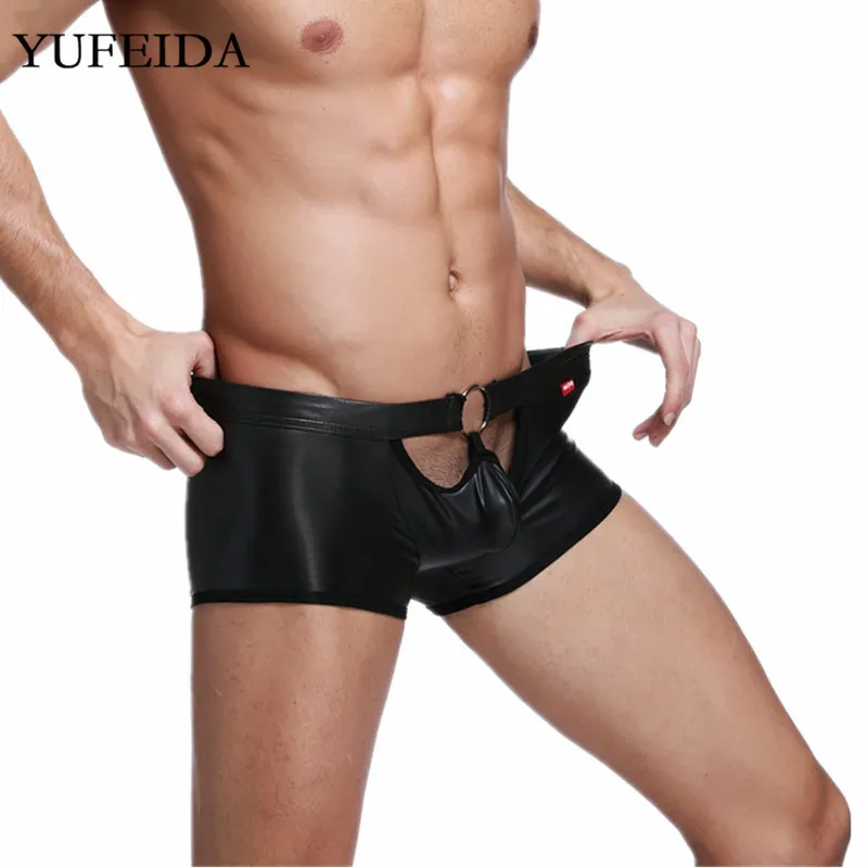 YUFEIDA Мужское нижнее белье боксеры Новинка мужские шорты трусы из искусственной