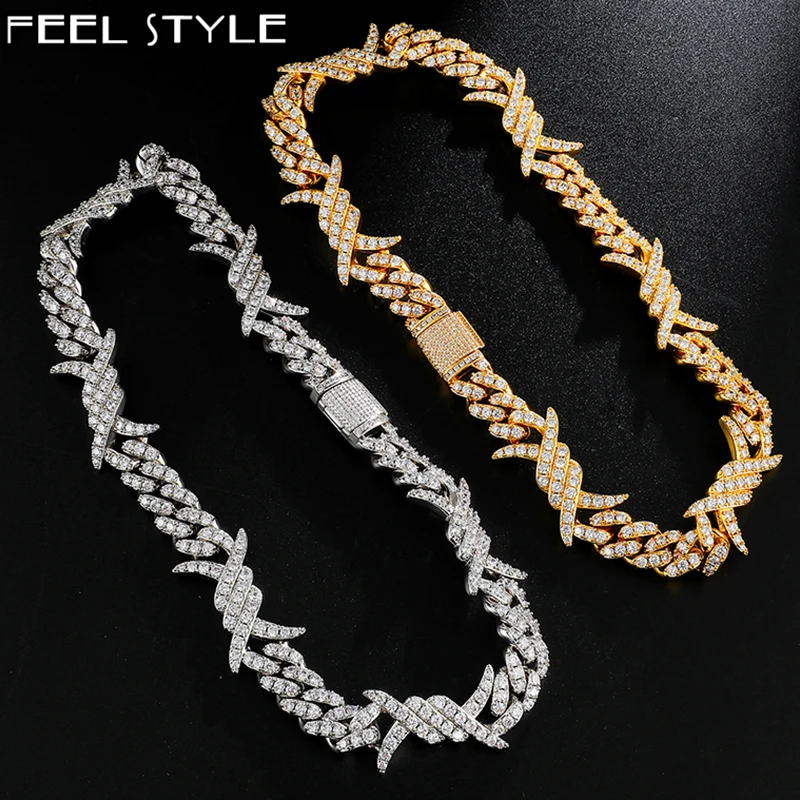 Хип хоп тяжелый рок шипы коробка Пряжка 19 мм кубинские Iced Out Bling CZ Кубического