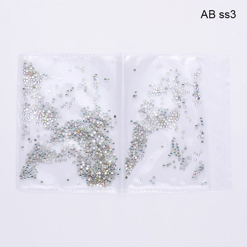 AB ss3 1440 шт. Стразы с плоской задней поверхностью и AB для украшения ногтей, обуви и танцевального платья - Цвет: AB ss3