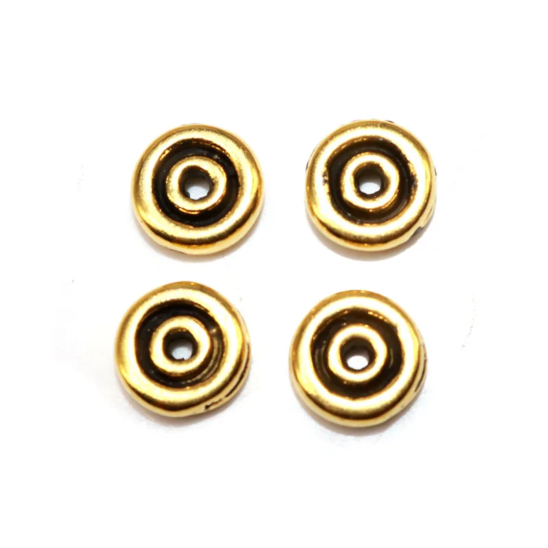 50 шт. 8 мм тибетский серебристый цвет разделительные бусины подходят для